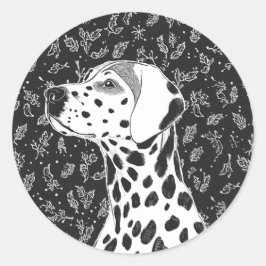 Pet christmas  ラウンドシール