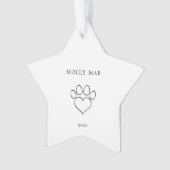 Pet Christmas Tree Star Dog/Cat Ornament オーナメント (正面)