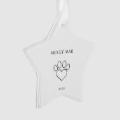 Pet Christmas Tree Star Dog/Cat Ornament オーナメント (正面)