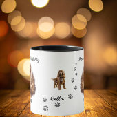 Pet Cocker Spaniel Paws Brown Personalize マグカップ