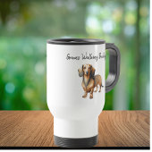 Pet Dachshund ''Gram's Walking Buddy'' Personalize トラベルマグ