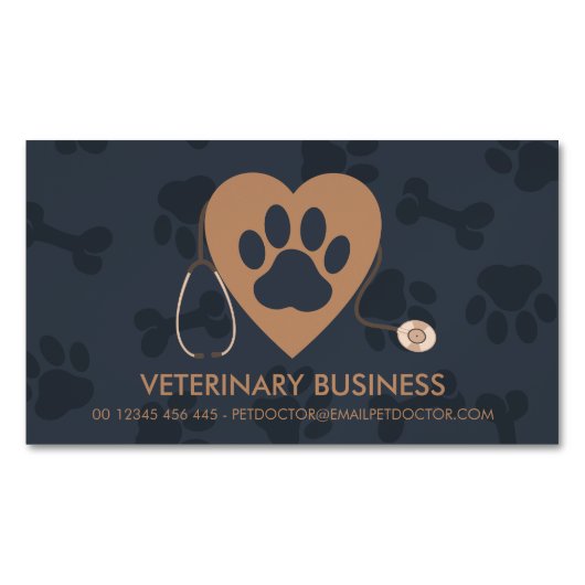 Pet Doctor Animal Hospital マグネット名刺 (正面)