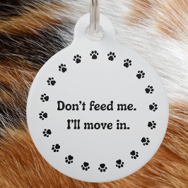 Pet Dog Cat Funny Humor Customize ID Lost ペット ネームタグ