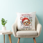 Pet Dog Festive Puppy Christmas Throw Pillow クッション (椅子)