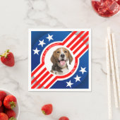 Pet Dog for President Photo USAの選挙2024 スタンダードカクテルナプキン (インサイチュ)