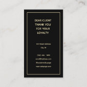 Pet dog grooming service Loyalty Card 名刺 (裏面)