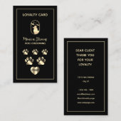 Pet dog grooming service Loyalty Card 名刺 (正面/裏面)