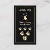 Pet dog grooming service Loyalty Card 名刺 (正面)