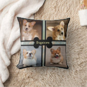 Pet dog photo collage - green クッション (ブランケット)