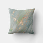 Pet dog photo collage - green クッション (裏面)