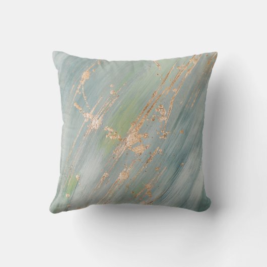 Pet dog photo collage - green クッション (裏面)