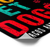 Pet Dogs Eat Tacos Wigglebutts Dog Funny Quote Say ポスター (角)