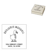 Pet Duck Goose Necktie Arch Address ラバースタンプ (押印)