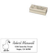 Pet Duck Goose Return Address 2 ラバースタンプ (押印)