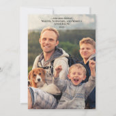 Pet & Family Photo & Bright メリー Christmasから シーズンカード (裏面)