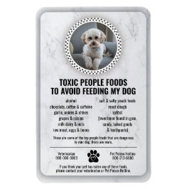 Pet Food Safety Toxic Foods for Dogs to Avoid マグネット