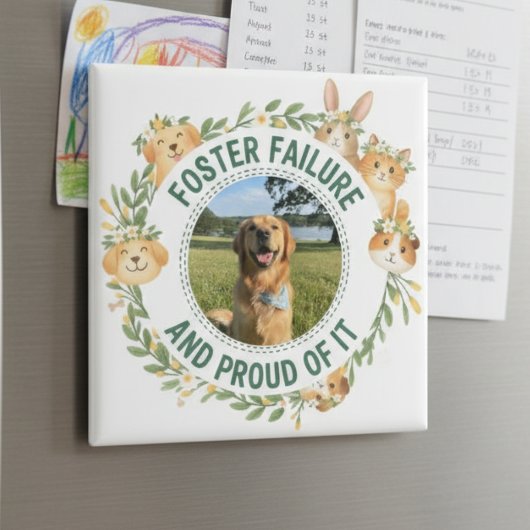 Pet Foster Failure Photo Magnet - Botanical Love マグネット