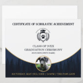 Pet Graduation Certificate Dog Training Diploma (正面/裏面)