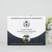 Pet Graduation Certificate Dog Training Diploma (スタンド正面)