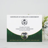 Pet Graduation Certificate Dog Training Diploma (スタンド正面)