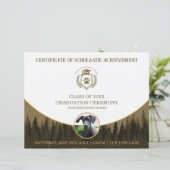 Pet Graduation Certificate Dog Training Diploma (スタンド正面)