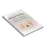 Pet Gratitude & Memory Journal Cover – Dog & Cat  ノートブック (右側)