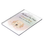 Pet Gratitude & Memory Journal Cover – Dog & Cat  ノートブック (左側)