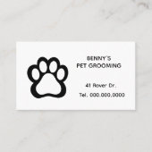 Pet Groomer Business Card 名刺 (正面)
