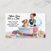 Pet Groomer Dogs And Cats  名刺 (裏面)