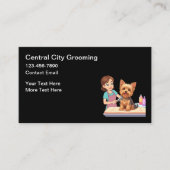 Pet Groomer Simple Business Cards 名刺 (正面)