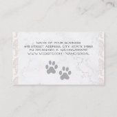 Pet Groomer Working with Dog | Animal Care 名刺 (裏面)