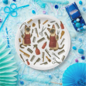 Pet grooming hairdresser for cat lovers ペーパープレート (パーティー)