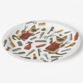 Pet grooming hairdresser for cat lovers ペーパープレート (アングル)