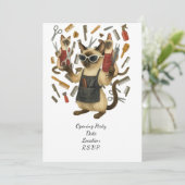 Pet grooming hairdresser for cat lovers 招待状 (スタンド正面)