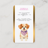 Pet Grooming Personalized Luxury Modern Collection 名刺 (正面)