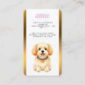 Pet Grooming Personalized Luxury Trendy Collection 名刺 (正面)