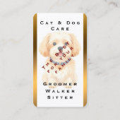 Pet Grooming Personalized Luxury Trendy Collection 名刺 (裏面)