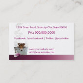 Pet Grooming Salon Business card 名刺 (裏面)