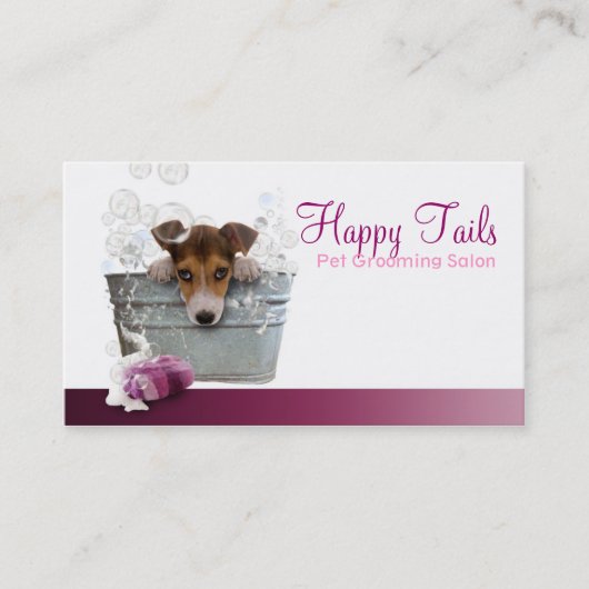 Pet Grooming Salon Business card 名刺 (正面)