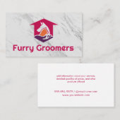 Pet Grooming | Scissors | Cute Dog Cat 名刺 (正面/裏面)
