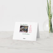 Pet Groundhog Maudeと彼女のテディのノートカード カード (裏面)