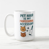 Pet Hair Is My Professional Accessory – Relatable コーヒーマグカップ (左)