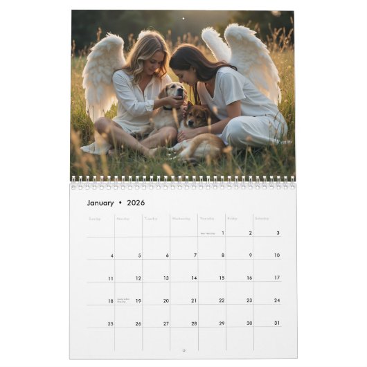 Pet Heaven Eternal Peace for the Animals カレンダー (1月 2026)