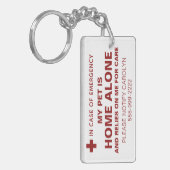 PET ICE Safetyアラート連絡 キーホルダー (正面左)