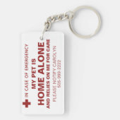 PET ICE Safetyアラート連絡 キーホルダー (裏面)
