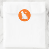 PET IT - WHITE -.png ラウンドシール (バッグ)