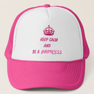 Pet keep calm and be a princess キャップ