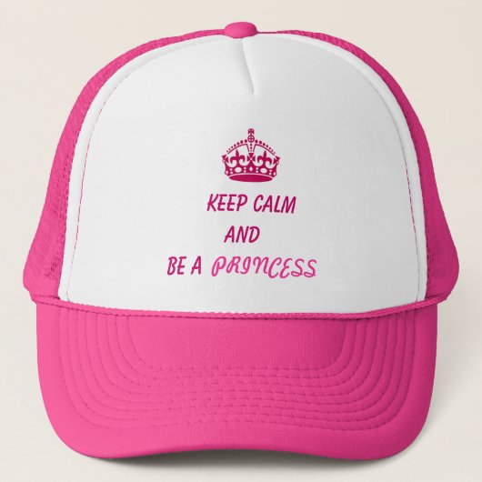 Pet keep calm and be a princess キャップ (正面)