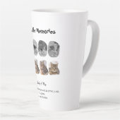 Pet Life Memories 8 Photo Collage Tribute Template カフェラテマグ (右アングル)