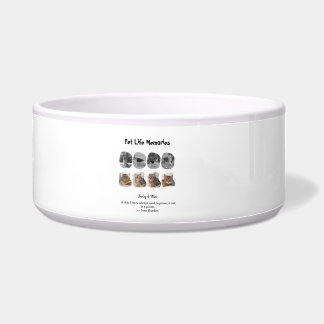 Pet Life Memories 8 Photo Collage Tribute Template ボウル